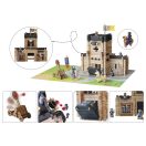 Jeujura - Fa építőjáték vár katapulttal 270 db - JátékManufaktúra