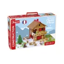 Jeujura - Fa építőjáték: Nagy alpesi faház (215 db) - JátékManufaktúra