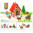 Jeujura - Fa építőjáték: Karácsonyi faház (90 db) - JátékManufaktúra