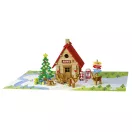 Jeujura - Fa építőjáték: Karácsonyi faház (90 db) - JátékManufaktúra