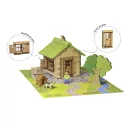 Jeujura - Fa építőjáték: Kétszintes ház (85 db) - JátékManufaktúra
