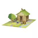 Jeujura - Fa építőjáték: Kétszintes ház (85 db) - JátékManufaktúra