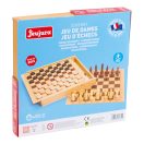 Jeujura - Sakk és dáma fa dobozban - JátékManufaktúra