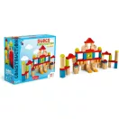 Jeujura - Színes fa építőkockák (82 db) - JátékManufaktúra