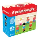 Jeujura - Fa figurák építőjátékokhoz (6 db) - JátékManufaktúra