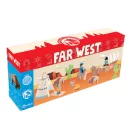 Jeujura - Fa figurák építőjátékokhoz: Vadnyugat (12 db) - JátékManufaktúra