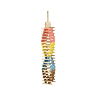 Jeujura Drevená stavebnica Técap Multicolor 200 dielov