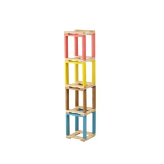 Jeujura Drevená stavebnica Técap Multicolor 200 dielov