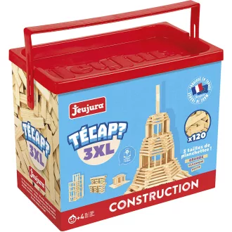 Jeujura - Técap 3XL fa építőjáték (120 db) - JátékManufaktúra