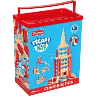Jeujura - Técap Architect fa építőjáték (120 db) - JátékManufaktúra