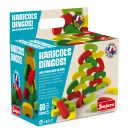 Jeujura - Színes „babok” építőjáték (60 db) - JátékManufaktúra