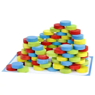 Jeujura - IGLOOO fa építőjáték, 100 db - JátékManufaktúra