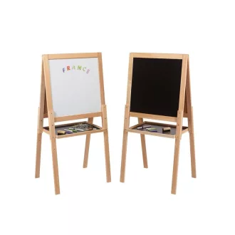 Jeujura Drevená multifunkčná tabuľa 54x54 cm