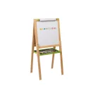 Jeujura Drevená multifunkčná tabuľa 54x54 cm s rolkou papiera