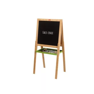   Jeujura Drevená multifunkčná tabuľa 54x54 cm s rolkou papiera