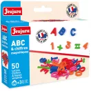 Jeujura - Színes mágneses betűk, 50 db - JátékManufaktúra