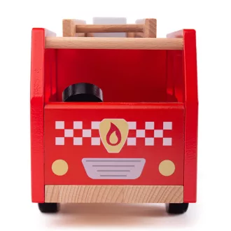 Bigjigs Toys - Fa tűzoltóautó - JátékManufaktúra