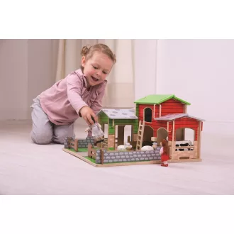 Bigjigs Toys - Cobblestone tanya - JátékManufaktúra