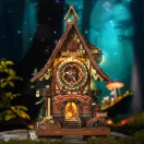RoboTime - 3D fa mechanikus összerakó Kakukkos óra - JátékManufaktúra