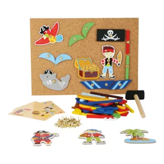 Small Foot - Fa kreatív játék - Kalózok - JátékManufaktúra