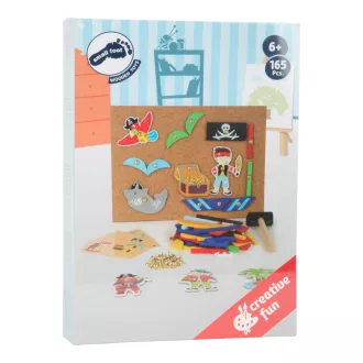 Small Foot - Fa kreatív játék - Kalózok - JátékManufaktúra