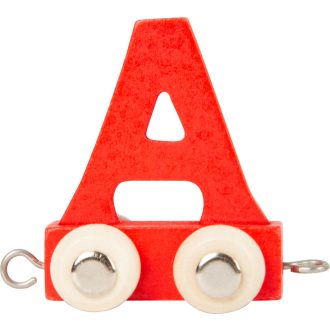 Small Foot - Színes betűs fa vonat - A betű - JátékManufaktúra