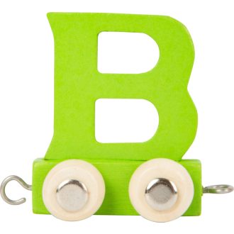 Small Foot - Színes betűs fa vonat - B betű - JátékManufaktúra