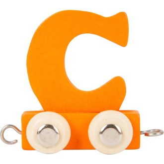 Small Foot - Színes betűs fa vonat - C betű - JátékManufaktúra
