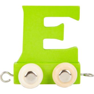 Small Foot - Színes betűs fa vonat - E betű - JátékManufaktúra