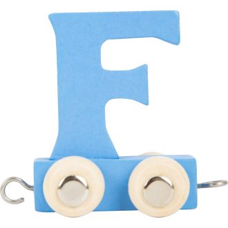 Small Foot - Színes betűs fa vonat - F betű - JátékManufaktúra