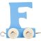 Small Foot - Színes betűs fa vonat - F betű - JátékManufaktúra
