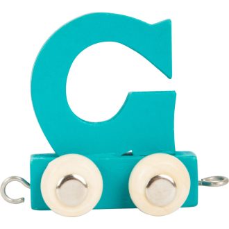 Small Foot - Színes betűs fa vonat - G betű - JátékManufaktúra