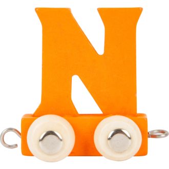 Small Foot - Színes betűs fa vonat - N betű - JátékManufaktúra