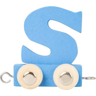 Small Foot - Színes betűs fa vonat - S betű - JátékManufaktúra