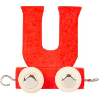 Small Foot - Színes betűs fa vonat - U betű - JátékManufaktúra