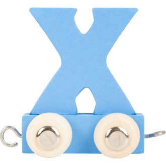 Small Foot - Színes betűs fa vonat - X betű - JátékManufaktúra