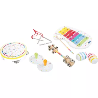 Small Foot - Fa hangszerkészlet pöttyökkel - JátékManufaktúra