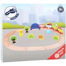 Small Foot - Fa vonatpálya Az én állatkertem - JátékManufaktúra