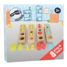 Small Foot - Színes beillesztős súlyok - fa - JátékManufaktúra