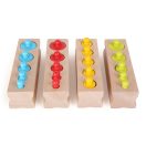Small Foot - Színes beillesztős súlyok - fa - JátékManufaktúra