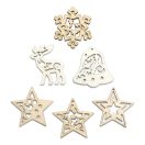 Small Foot - Fa karácsonyi díszek készlet 108 db - JátékManufaktúra