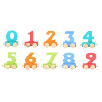 Small Foot - Sínpályás vonat - Színes számjegyek - 1 db számjegy - JátékManufaktúra