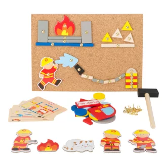 Small Foot - Kreatív kalapálós játék - Tűzoltók - JátékManufaktúra