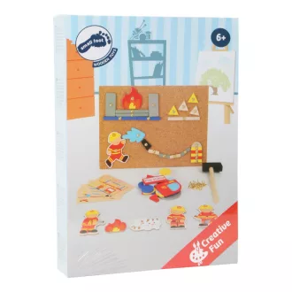 Small Foot - Kreatív kalapálós játék - Tűzoltók - JátékManufaktúra