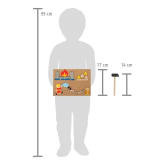 Small Foot - Kreatív kalapálós játék - Tűzoltók - JátékManufaktúra