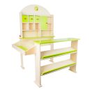 Small Foot - Fa zöld elárusítópult - JátékManufaktúra