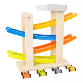 Small Foot - Klip-klap pálya 4 autóval - JátékManufaktúra