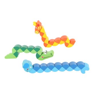 Small Foot - Színes fa összerakható állatfigura 1 db - JátékManufaktúra