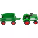 Small Foot - Fa traktor utánfutóval - zöld - JátékManufaktúra