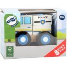 Small Foot - Fa beillesztős rendőrautó - JátékManufaktúra